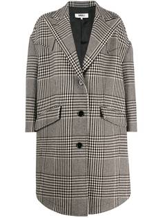 MM6 Maison Margiela клетчатое пальто оверсайз