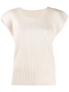 Pleats Please Issey Miyake плиссированный топ свободного кроя