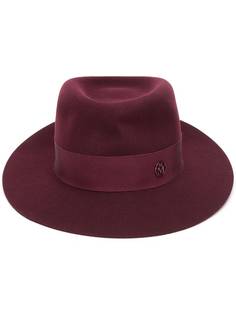 Maison Michel шляпа-федора с логотипом