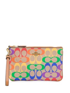 Coach кошелек с ремешком на запястье