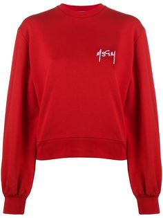 MSGM толстовка с вышитым логотипом