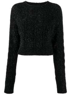 Laneus свитер с круглым вырезом и эффектом металлик