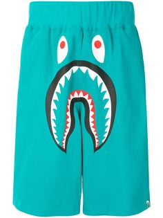 A BATHING APE® широкие спортивные шорты Shark