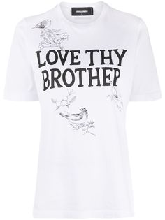 Dsquared2 футболка с принтом Love Thy Brother