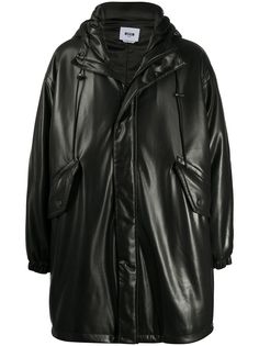 MSGM ламинированный плащ