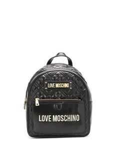 Love Moschino стеганый рюкзак с логотипом