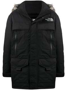 The North Face куртка с искусственным мехом и логотипом