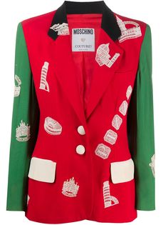 Moschino Pre-Owned жакет Italie 2000-х годов