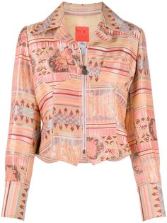 Christian Lacroix Pre-Owned укороченный жаккардовый жакет 2000-х годов