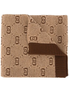 Gucci Kids трикотажный шарф с логотипом GG