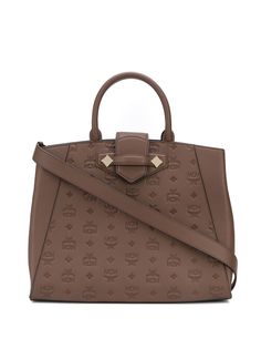 MCM сумка-тоут с тисненым логотипом