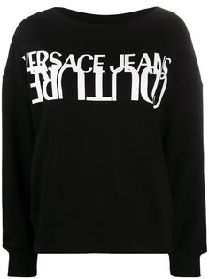 Versace Jeans Couture джемпер с вышитым логотипом