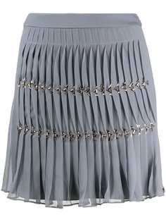 Alberta Ferretti плиссированная юбка мини с цепочками