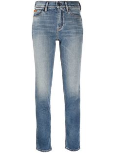 Ralph Lauren узкие джинсы с эффектом потертости