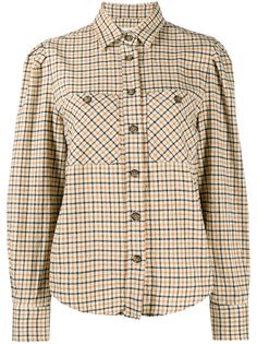 Isabel Marant Étoile рубашка в клетку со вставками