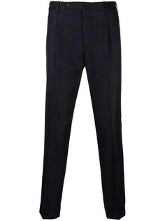 Pt01 клетчатые брюки строгого кроя