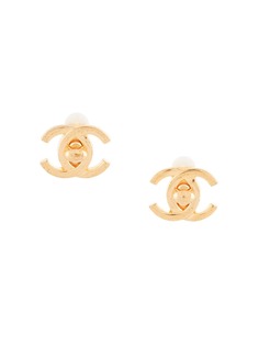 Chanel Pre-Owned серьги 1995-го года с логотипом CC