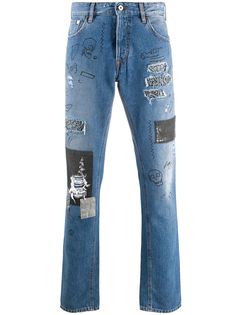 Just Cavalli джинсы прямого кроя с эффектом потертости