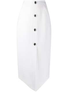 David Koma button pencil skirt