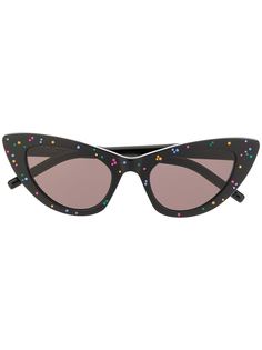 Saint Laurent Eyewear солнцезащитные очки Lily в оправе кошачий глаз