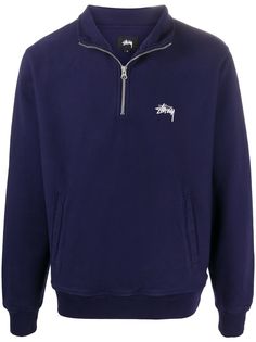 Stussy джемпер с вышитым логотипом