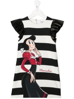 Monnalisa платье Olive Oyl в полоску