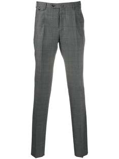 Pt01 клетчатые брюки строгого кроя