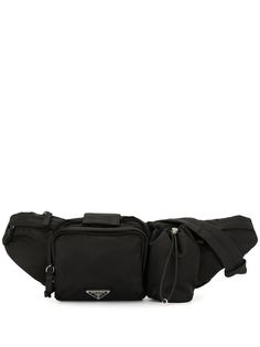 Prada Pre-Owned поясная сумка с треугольным логотипом