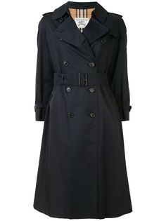 Burberry Pre-Owned двубортный тренч с поясом
