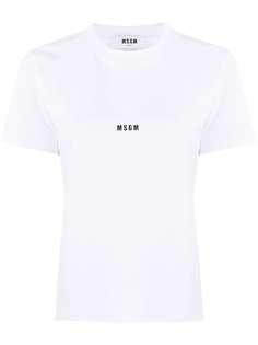 MSGM футболка с логотипом