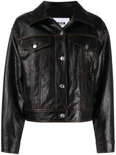 MSGM куртка из искусственной кожи