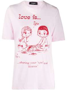 Dsquared2 футболка Love Is с короткими рукавами