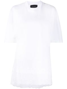 Simone Rocha футболка с кружевной вставкой