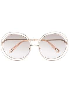 Chloé Eyewear солнцезащитные очки Carlina в круглой оправе
