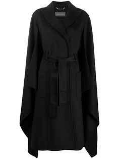 Alberta Ferretti двубортное пальто-кейп