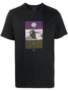 PS Paul Smith футболка Facing The Wall с круглым вырезом