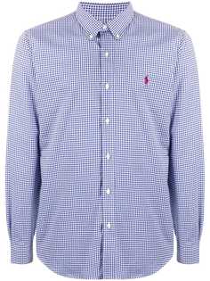 Polo Ralph Lauren рубашка в клетку гингем с логотипом
