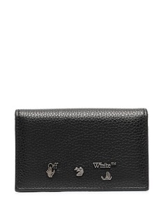 Off-White кошелек с металлическим логотипом