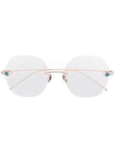 Pomellato Eyewear круглые очки с камнями