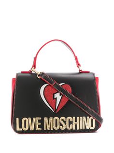 Love Moschino сумка-тоут с вышивкой Glitter Heart