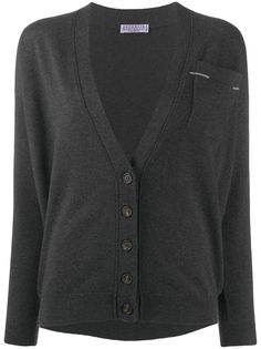 Brunello Cucinelli кардиган с карманом