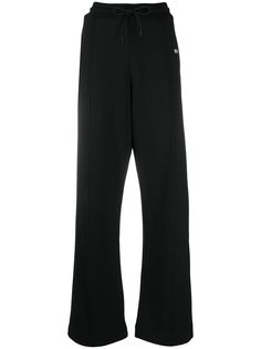 MSGM спортивные брюки с низким шаговым швом и логотипом