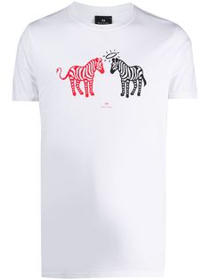 PS Paul Smith футболка с принтом Zebra