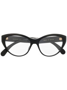 Gucci Eyewear очки в оправе кошачий глаз с логотипом
