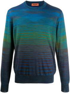 Missoni полосатый пуловер с круглым вырезом
