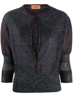 Missoni трикотажный топ с эффектом металлик