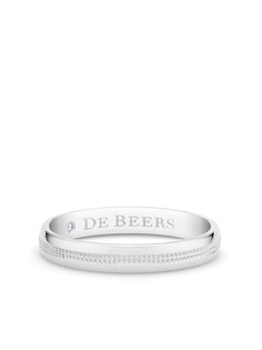 De Beers кольцо с гравировкой логотипа