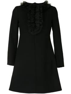 Yves Saint Laurent Pre-Owned платье с длинными рукавами и оборками