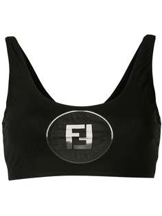 Fendi Pre-Owned лиф бикини с логотипом