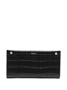 Furla кошелек Babylon с тиснением под кожу крокодила